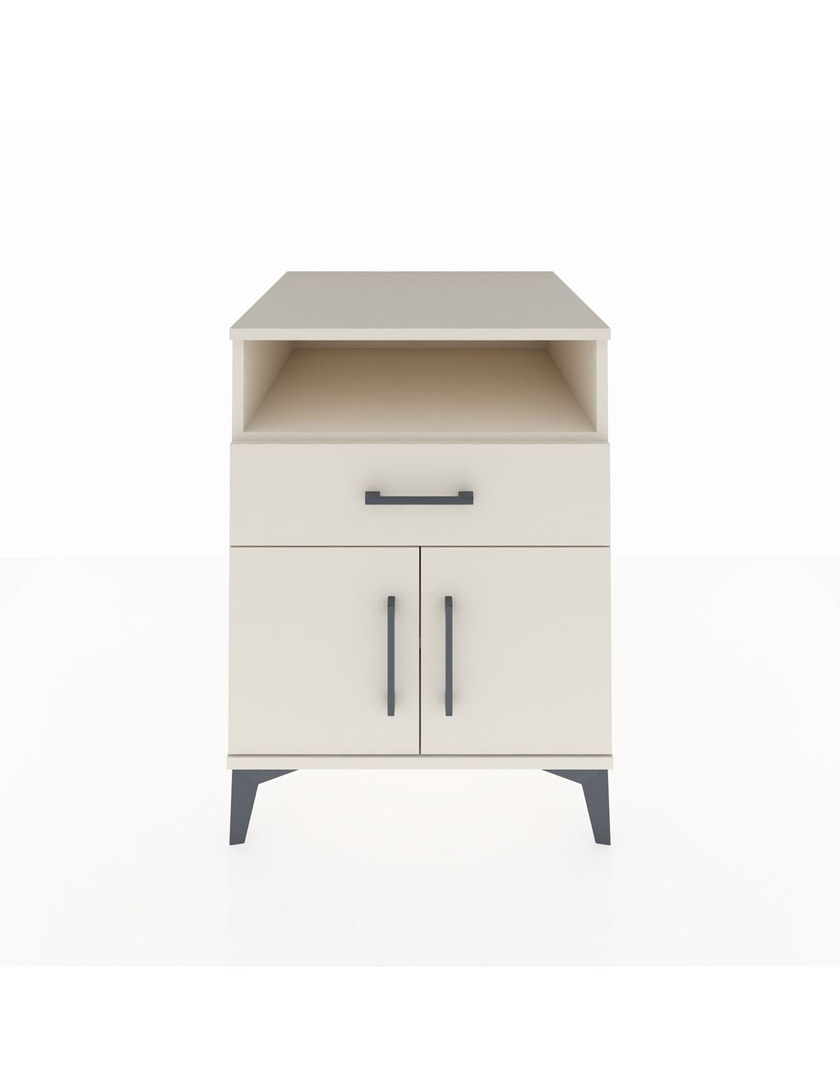 Kronos Komodin 2 Raflı Tek Çekmeceli 2 Kapaklı 60x59x80 Aytaşı-Aytaşı