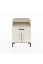 Kronos Komodin 2 Raflı Tek Çekmeceli 2 Kapaklı 60x59x80 Aytaşı-Aytaşı