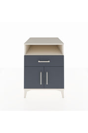 Kronos Komodin 2 Raflı Tek Çekmeceli 2 Kapaklı 60x59x80 Aytaşı-Antrasit