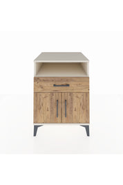 Kronos Komodin 2 Raflı Tek Çekmeceli 2 Kapaklı 60x59x80 Aytaşı-Çam