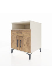 Kronos Komodin 2 Raflı Tek Çekmeceli 2 Kapaklı 60x59x80 Aytaşı-Çam