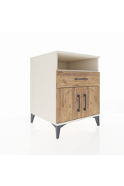 Kronos Komodin 2 Raflı Tek Çekmeceli 2 Kapaklı 60x59x80 Aytaşı-Çam