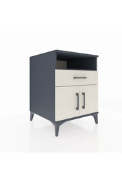 Kronos Komodin 2 Raflı Tek Çekmeceli 2 Kapaklı 60x59x80 Antrasit-Aytaşı