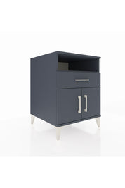 Kronos Komodin 2 Raflı Tek Çekmeceli 2 Kapaklı 60x59x80 Antrasit-Antrasit