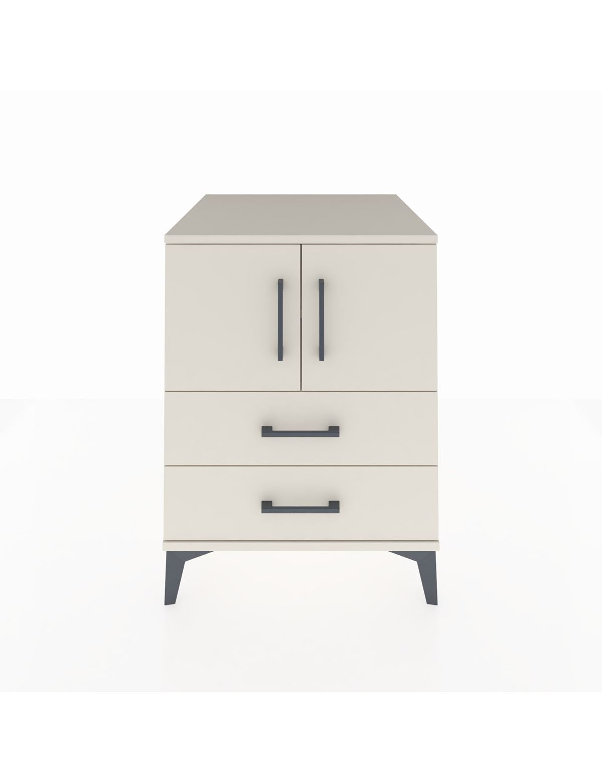 Kronos Komodin 2 Raflı 2 Çekmeceli 2 Kapaklı 60x59x80 Aytaşı-Aytaşı