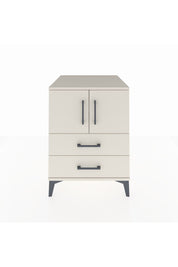 Kronos Komodin 2 Raflı 2 Çekmeceli 2 Kapaklı 60x59x80 Aytaşı-Aytaşı