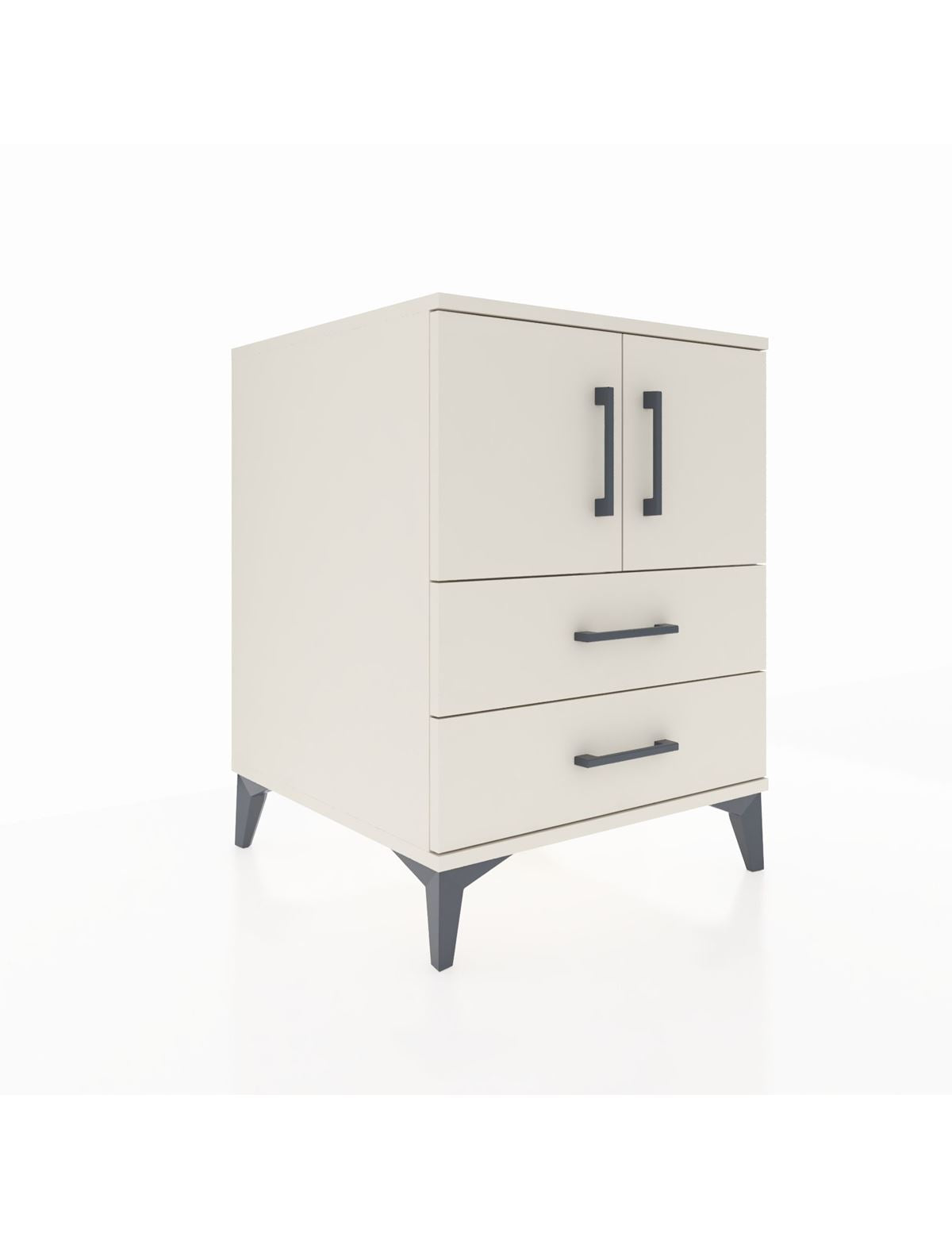 Kronos Komodin 2 Raflı 2 Çekmeceli 2 Kapaklı 60x59x80 Aytaşı-Aytaşı