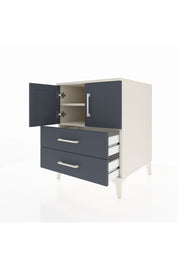 Kronos Komodin 2 Raflı 2 Çekmeceli 2 Kapaklı 60x59x80 Aytaşı-Antrasit