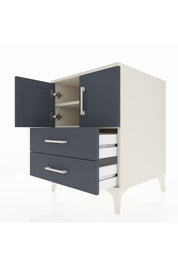 Kronos Komodin 2 Raflı 2 Çekmeceli 2 Kapaklı 60x59x80 Aytaşı-Antrasit