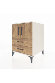 Kronos Komodin 2 Raflı 2 Çekmeceli 2 Kapaklı 60x59x80 Aytaşı-Çam