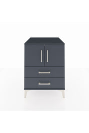 Kronos Komodin 2 Raflı 2 Çekmeceli 2 Kapaklı 60x59x80 Antrasit-Antrasit