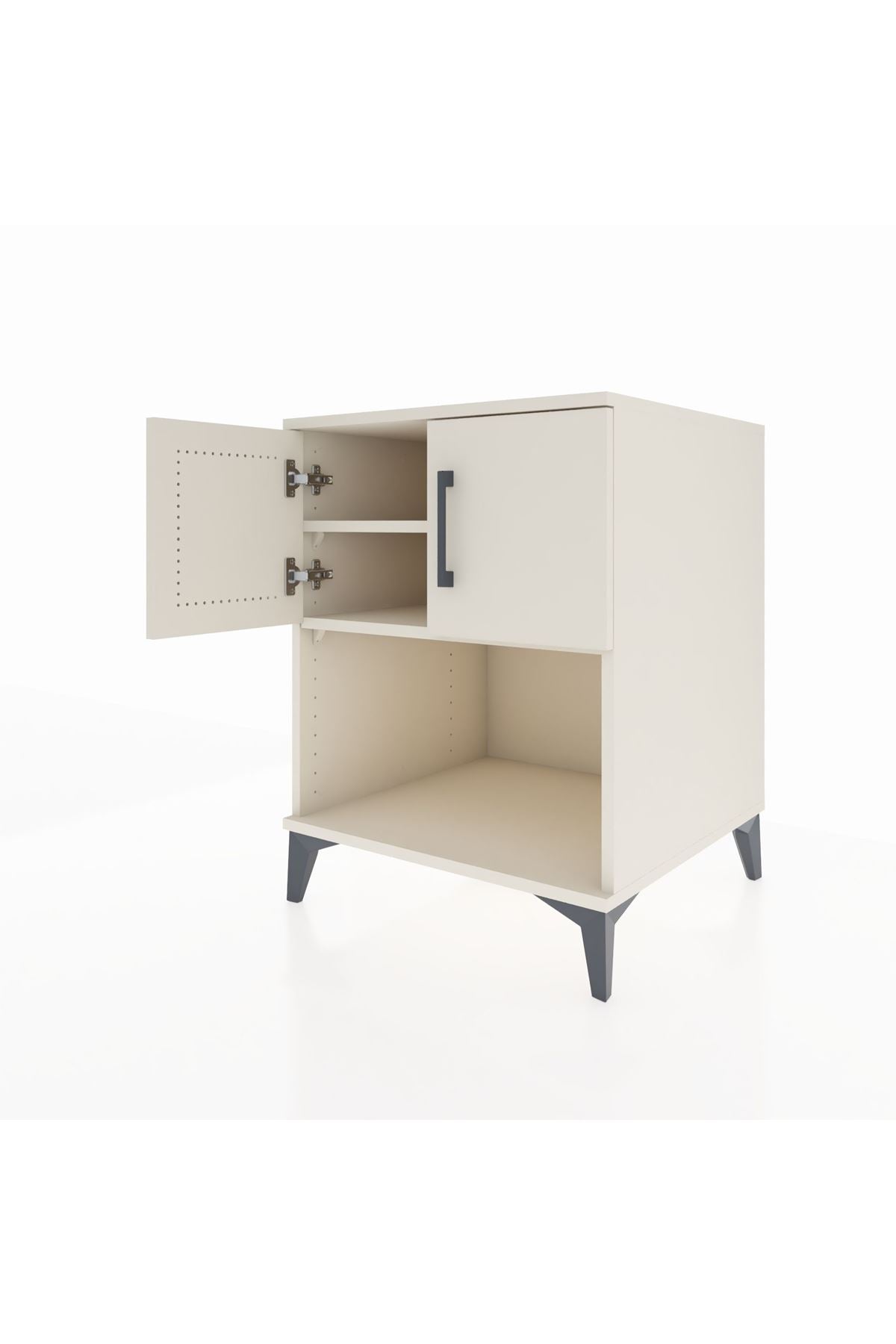 Kronos Komodin 2 Raflı 2 Kapaklı 60x59x80 Aytaşı-Aytaşı