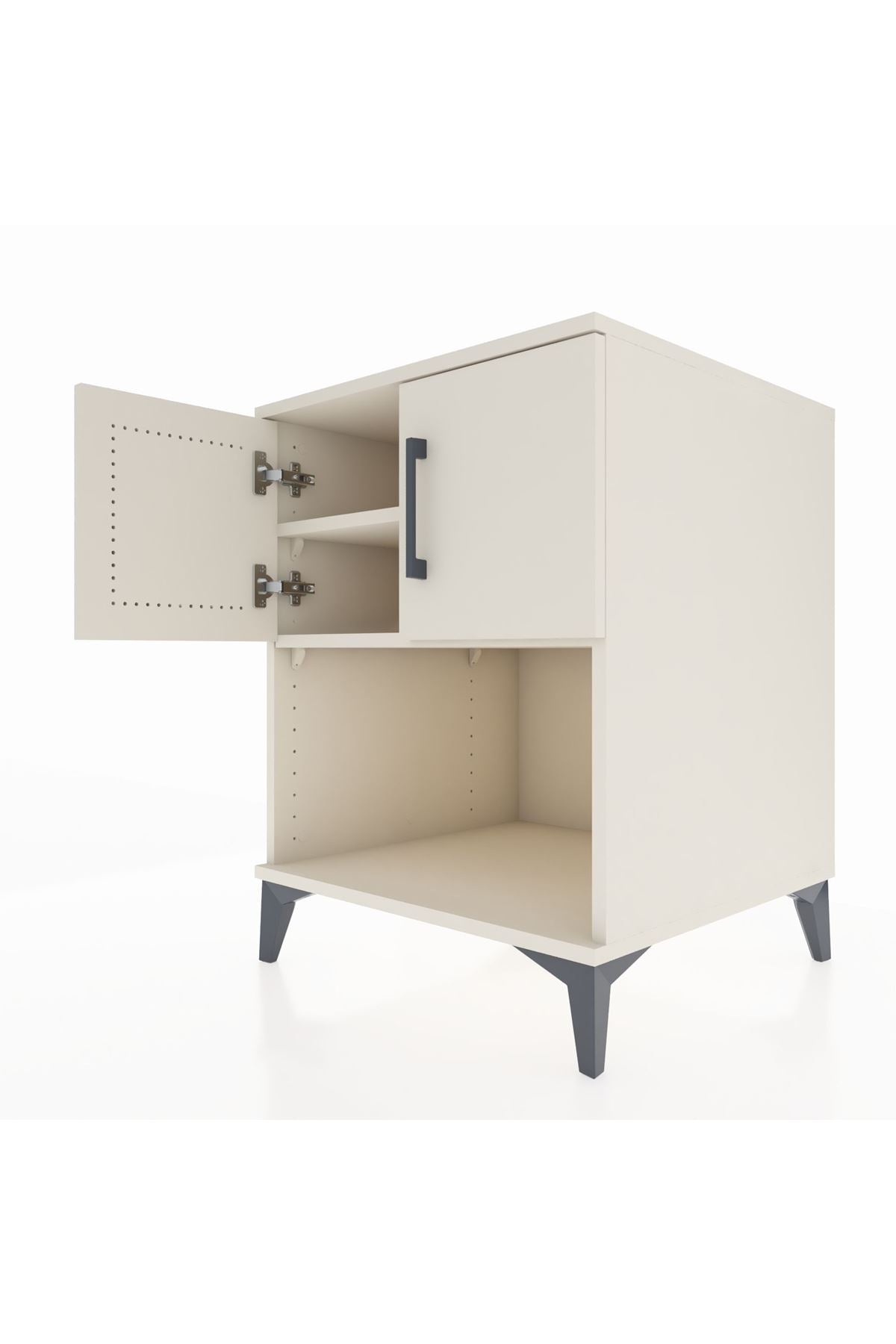 Kronos Komodin 2 Raflı 2 Kapaklı 60x59x80 Aytaşı-Aytaşı