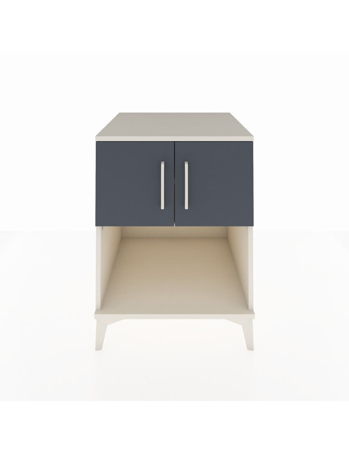 Kronos Komodin 2 Raflı 2 Kapaklı 60x59x80 Aytaşı-Antrasit