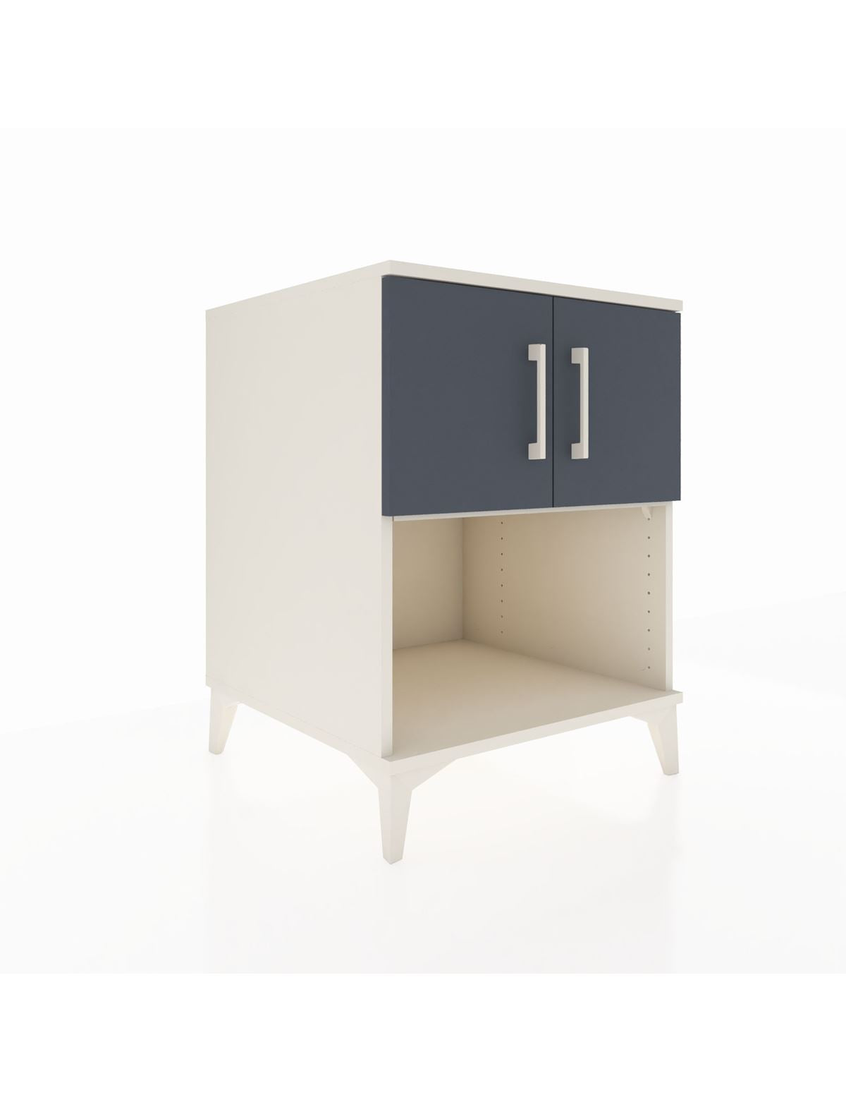 Kronos Komodin 2 Raflı 2 Kapaklı 60x59x80 Aytaşı-Antrasit