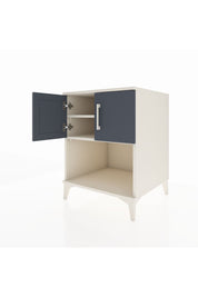 Kronos Komodin 2 Raflı 2 Kapaklı 60x59x80 Aytaşı-Antrasit