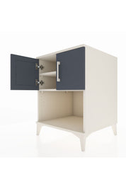 Kronos Komodin 2 Raflı 2 Kapaklı 60x59x80 Aytaşı-Antrasit