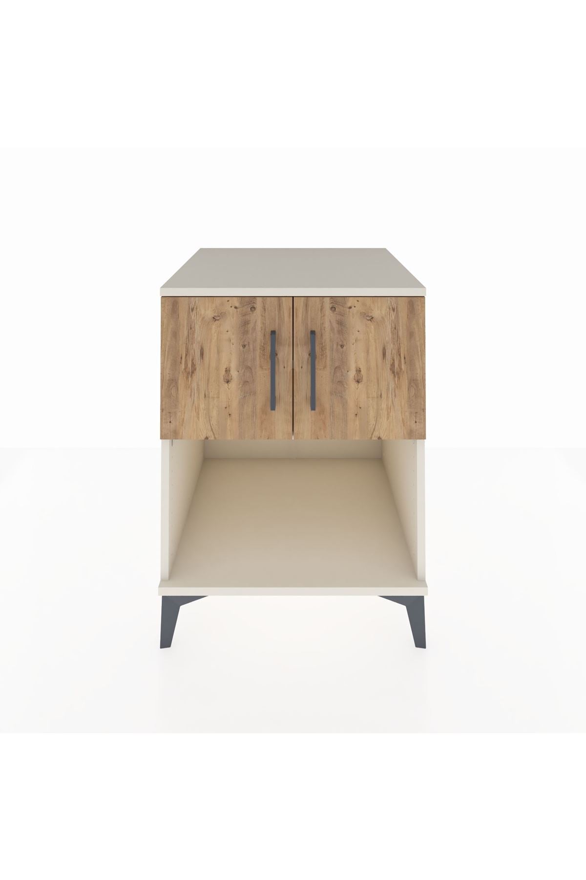 Kronos Komodin 2 Raflı 2 Kapaklı 60x59x80 Aytaşı-Çam