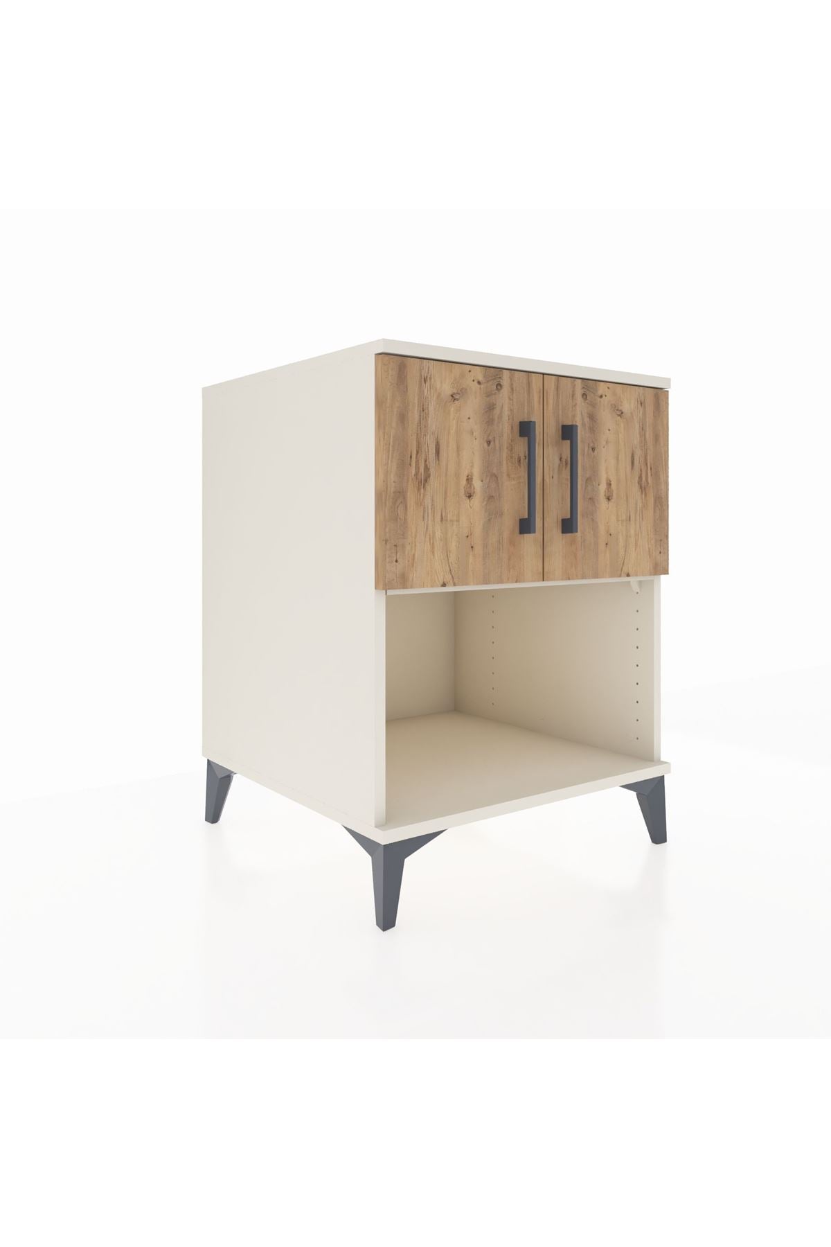 Kronos Komodin 2 Raflı 2 Kapaklı 60x59x80 Aytaşı-Çam