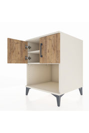 Kronos Komodin 2 Raflı 2 Kapaklı 60x59x80 Aytaşı-Çam