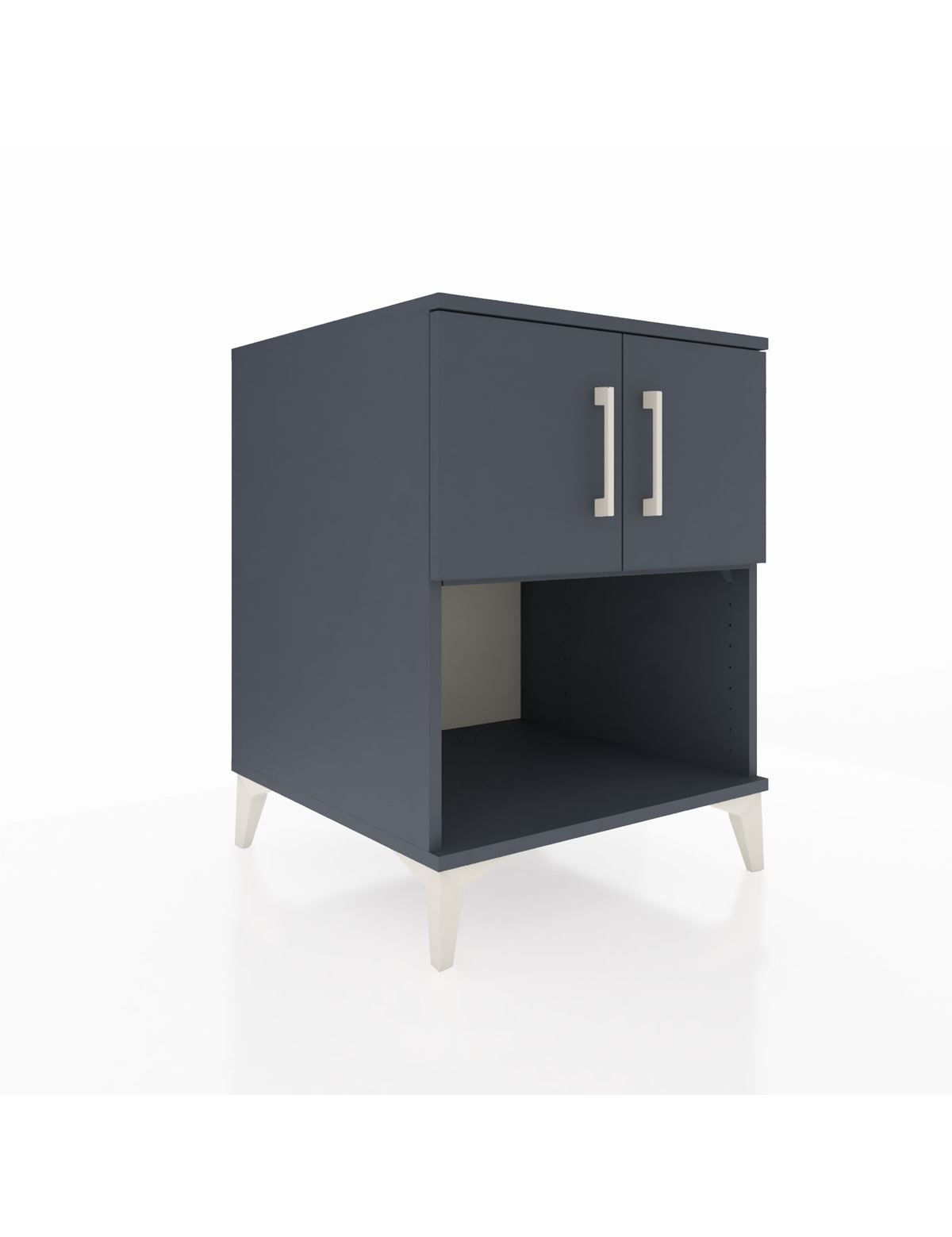 Kronos Komodin 2 Raflı 2 Kapaklı 60x59x80 Antrasit-Antrasit