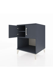 Kronos Komodin 2 Raflı 2 Kapaklı 60x59x80 Antrasit-Antrasit