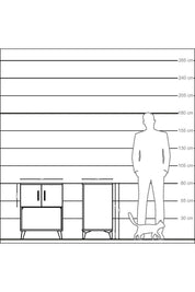 Kronos Komodin 2 Raflı 2 Kapaklı 60x59x80 Antrasit-Antrasit