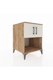 Kronos Komodin 2 Raflı 2 Kapaklı 60x59x80 Çam-Aytaşı