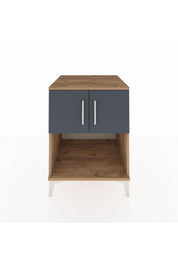 Kronos Komodin 2 Raflı 2 Kapaklı 60x59x80 Çam-Antrasit