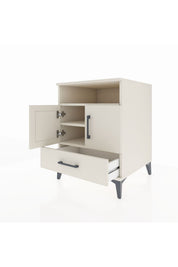 Kronos Komodin 3 Raflı Tek Çekmeceli 2 Kapaklı 60x59x80 - S79M017V1C