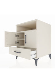 Kronos Komodin 3 Raflı Tek Çekmeceli 2 Kapaklı 60x59x80 Aytaşı-Aytaşı