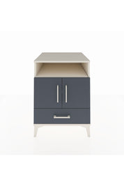 Kronos Komodin 3 Raflı Tek Çekmeceli 2 Kapaklı 60x59x80 Aytaşı-Antrasit