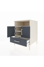 Kronos Komodin 3 Raflı Tek Çekmeceli 2 Kapaklı 60x59x80 Aytaşı-Antrasit