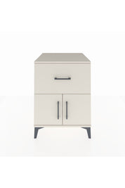 Kronos Komodin Tek Raflı Tek Çekmeceli 2 Kapaklı 60x59x80 Aytaşı-Aytaşı