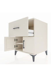 Kronos Komodin Tek Raflı Tek Çekmeceli 2 Kapaklı 60x59x80 Aytaşı-Aytaşı