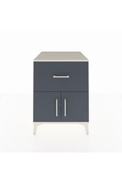 Kronos Komodin Tek Raflı Tek Çekmeceli 2 Kapaklı 60x59x80 Aytaşı-Antrasit