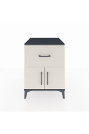 Kronos Komodin Tek Raflı Tek Çekmeceli 2 Kapaklı 60x59x80 Antrasit-Aytaşı