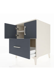 Kronos Komodin 2 Raflı Tek Çekmeceli 2 Kapaklı 60x59x80 Aytaşı-Antrasit