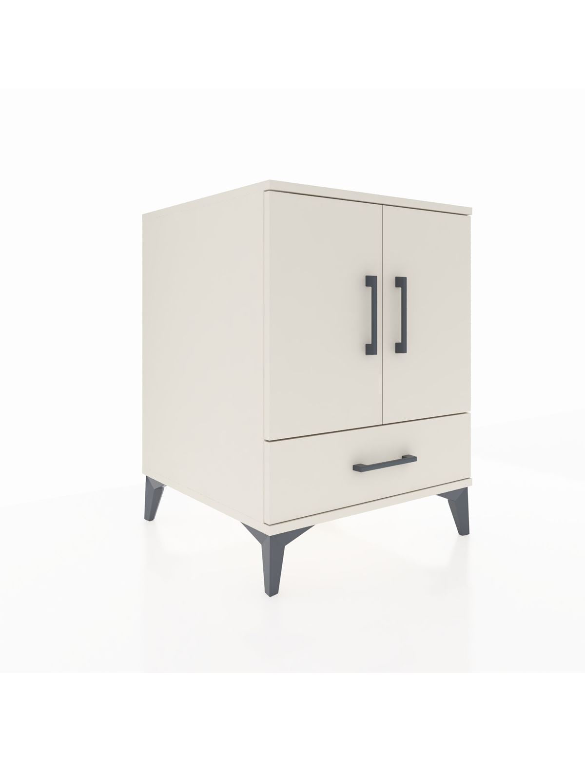 Kronos Komodin 2 Raflı Tek Çekmeceli 2 Kapaklı 60x59x80 Aytaşı-Aytaşı