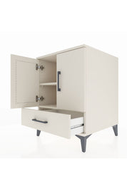 Kronos Komodin 2 Raflı Tek Çekmeceli 2 Kapaklı 60x59x80 Aytaşı-Aytaşı