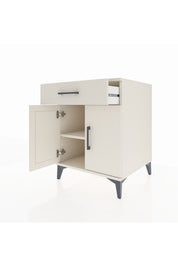 Kronos Komodin Tek Raflı Tek Çekmeceli 2 Kapaklı 60x59x80 Aytaşı-Aytaşı