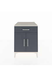 Kronos Komodin Tek Raflı Tek Çekmeceli 2 Kapaklı 60x59x80 Aytaşı-Antrasit