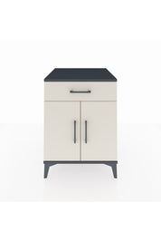 Kronos Komodin Tek Raflı Tek Çekmeceli 2 Kapaklı 60x59x80 Antrasit-Aytaşı