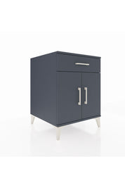 Kronos Komodin Tek Raflı Tek Çekmeceli 2 Kapaklı 60x59x80 Antrasit-Antrasit