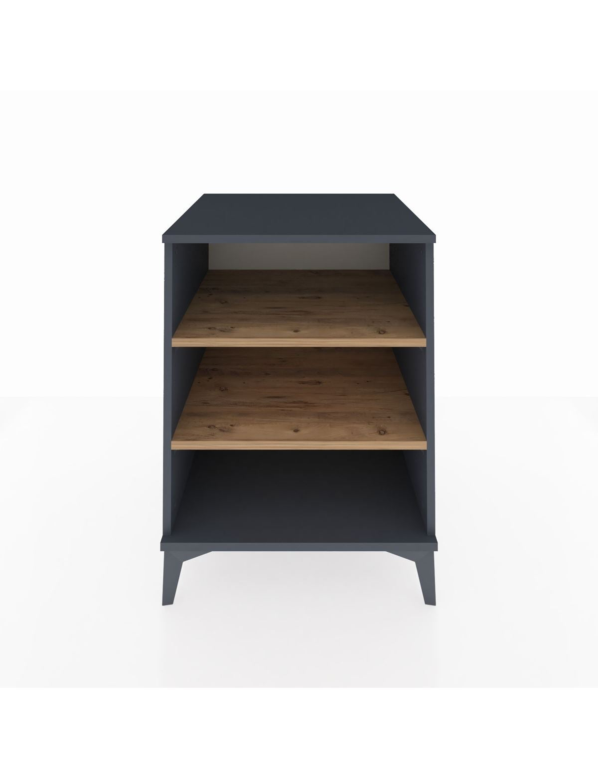 Kronos Komodin 2 Raflı 60x59x80 Antrasit-Çam