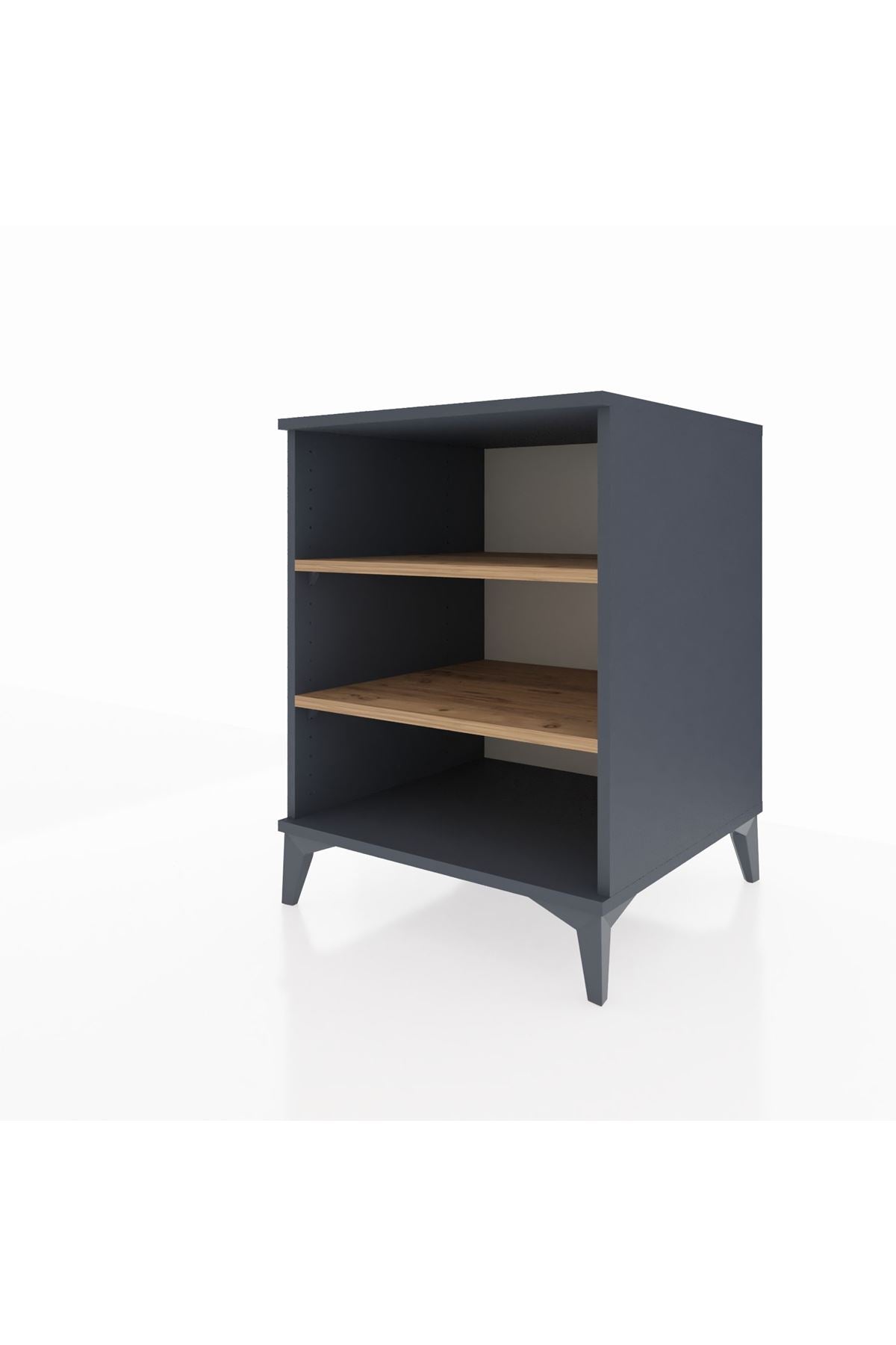 Kronos Komodin 2 Raflı 60x59x80 Antrasit-Çam