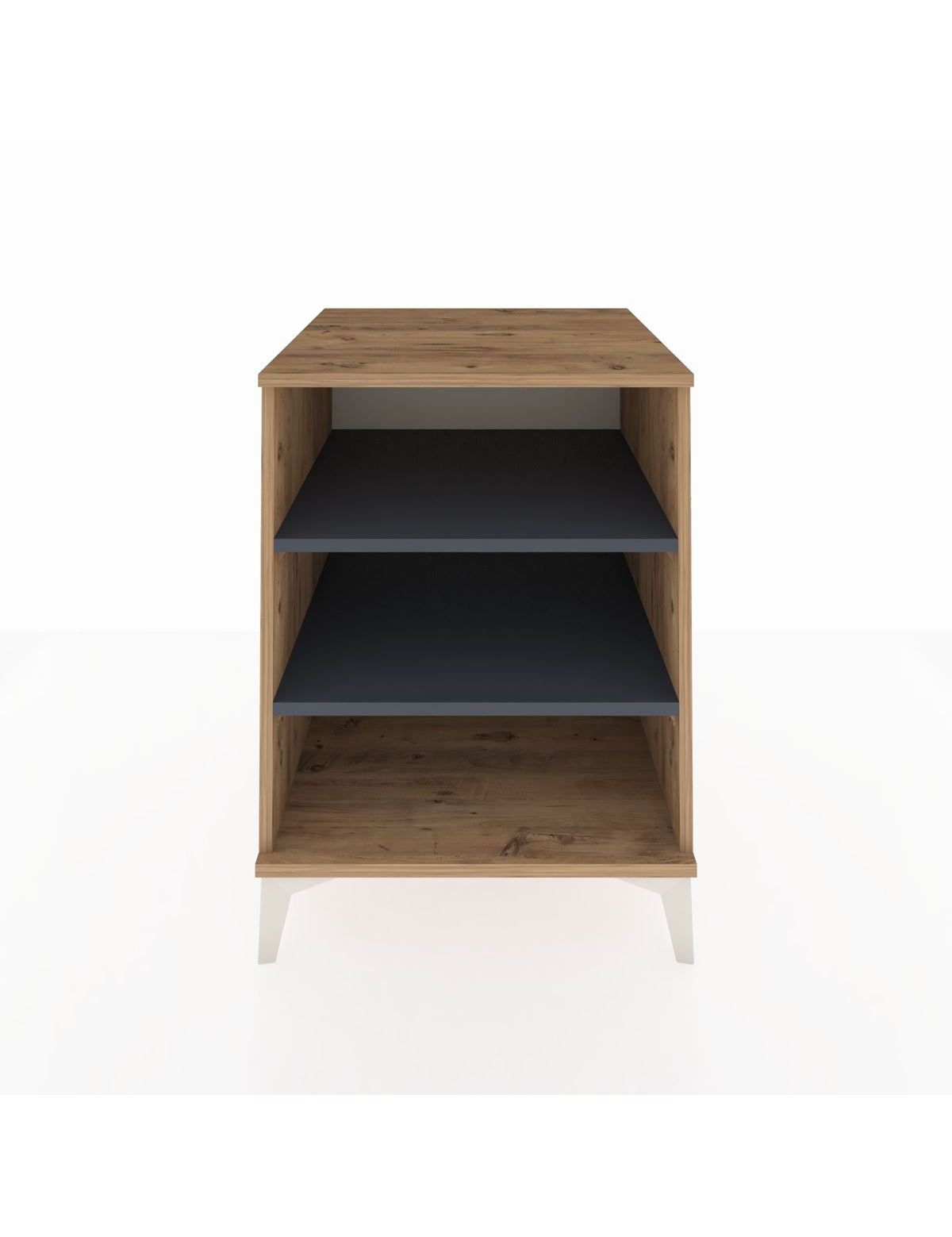 Kronos Komodin 2 Raflı 60x59x80 Çam-Antrasit