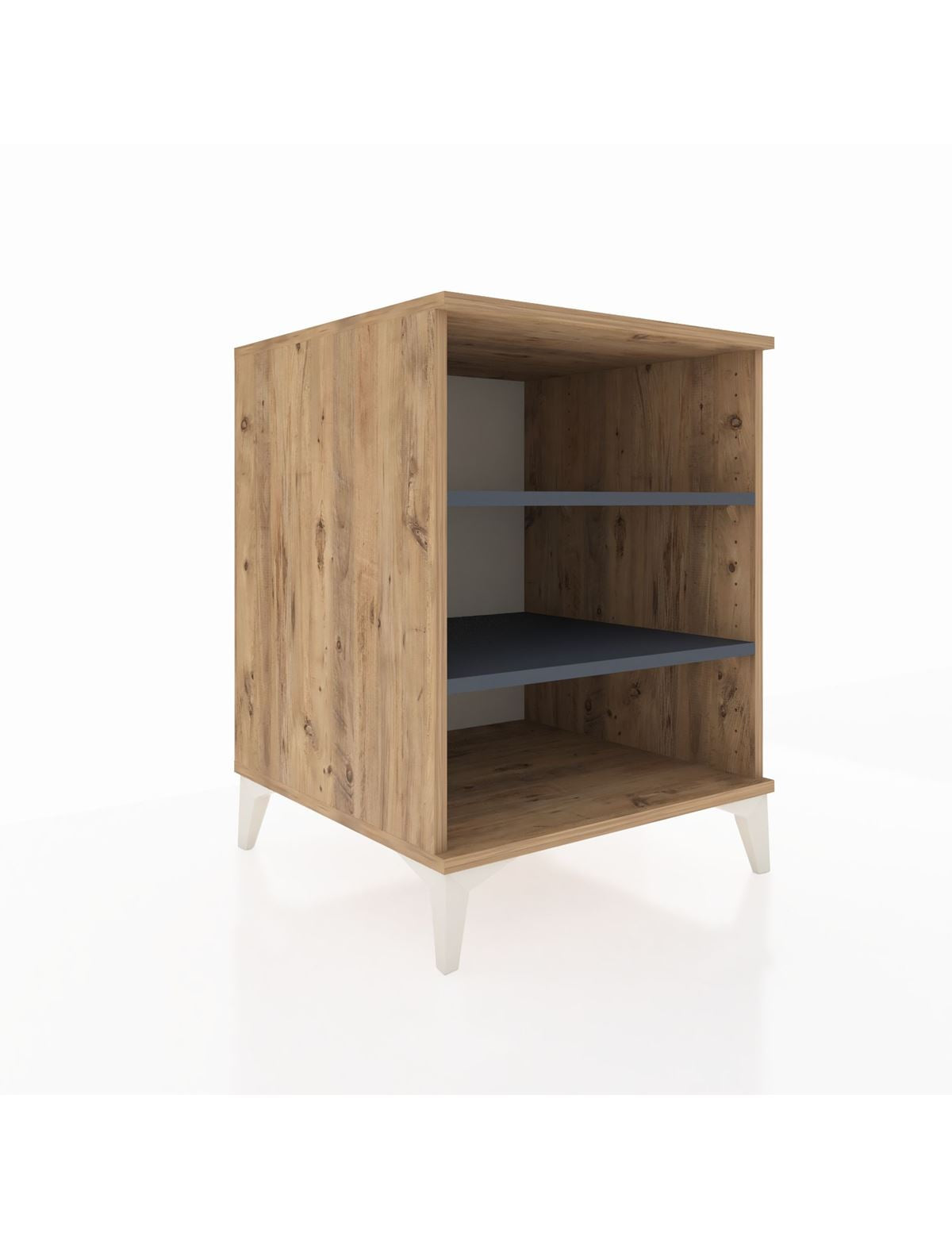 Kronos Komodin 2 Raflı 60x59x80 Çam-Antrasit