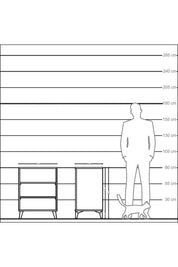 Kronos Komodin 2 Raflı 60x59x80 Çam-Antrasit