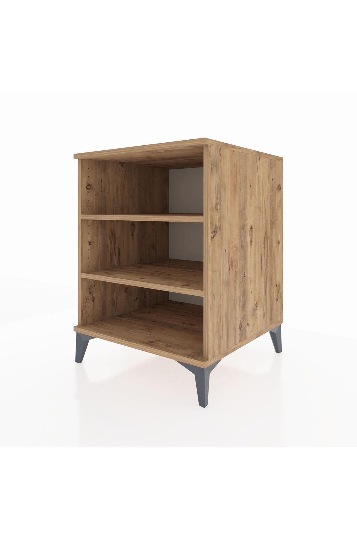 Kronos Komodin 2 Raflı 60x59x80 Çam-Çam